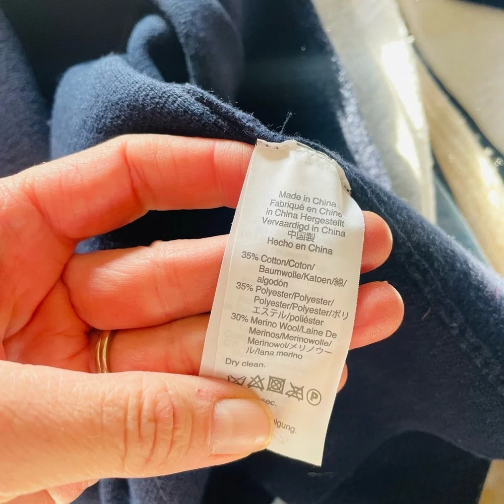 J. Crew Navy Blue Sweater Blazer Jacket